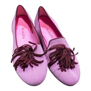 Rothy’s Merino Tassel Loafer in Very Pink Limited Edition Flat Women Shoes Sz 9
